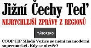Článek na webu Táborska 15.2.2017
