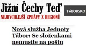 Článek na webu Táborska 1.3.2017