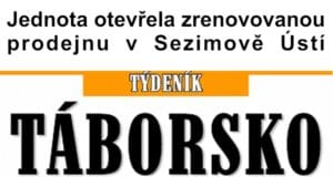 Článek v týdeníku Táborsko 22. 8. 2018