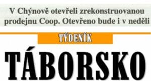 Článek v týdeníku Táborsko 24. června 2020