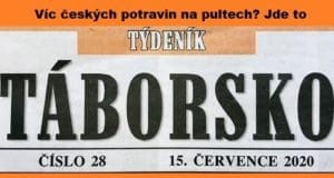 Článek v týdeníku Táborsko                        z 15.7.2020