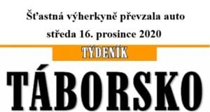 Napsali o nás v týdeníku Táborsko 16. prosince 2020