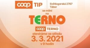 NOVĚ OTEVÍRÁME – COOP TERNO Tábor ve středu 3. 3. v 9 hodin