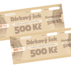 Dárkový šek v hodnotě 1000 Kč