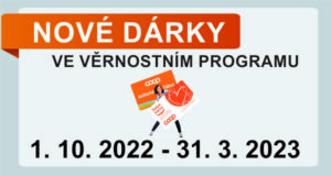 NOVÉ DÁRKY VE VĚRNOSTNÍM PROGRAMU podzim – zima