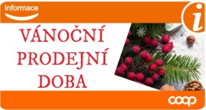 Sváteční prodejní doba prodejen