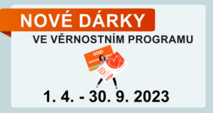 NOVÉ DÁRKY VE VĚRNOSTNÍM PROGRAMU jaro – léto 2023