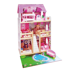 Dřevěný domek pro panenky
