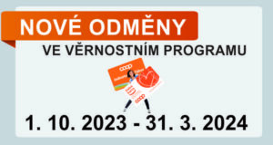 NOVÉ DÁRKY VE VĚRNOSTNÍM PROGRAMU podzim 2023 – zima 2024