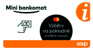 MINIBANKOMAT v prodejnách COOP Jednoty Tábor