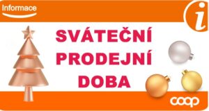 Sváteční prodejní doba prodejen 2024