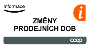 Změny prodejních dob ve 43. týdnu 2025