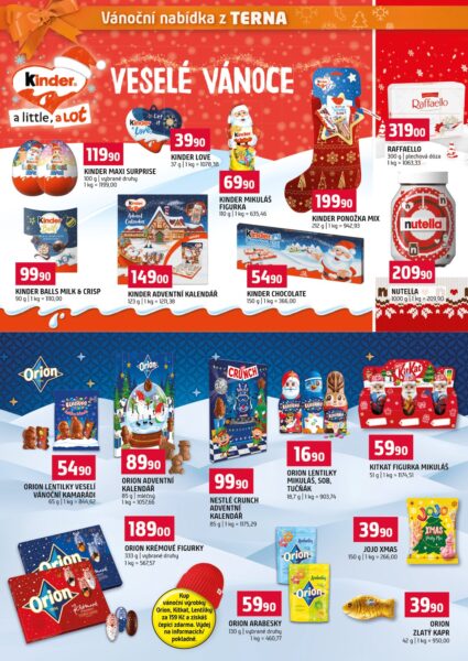 Terno vanocni special 18. 11. – 31. 12. 2025