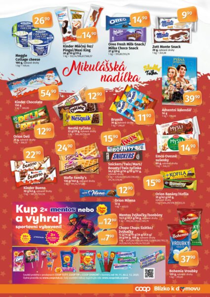 MENU 19. 11. – 2. 12. 2025