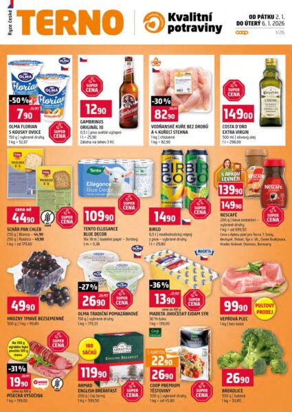 Terno 2. 1. – 6. 1. 2026