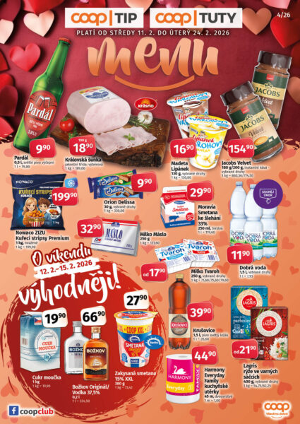 MENU 11. 2. – 24. 2. 2026