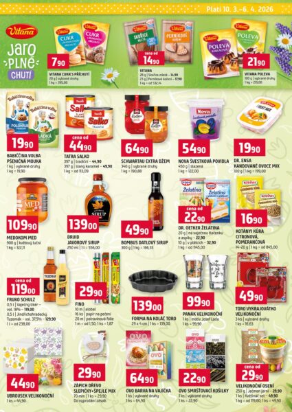 Terno 10. 3. – 6. 4. 2026 Velikonocni special